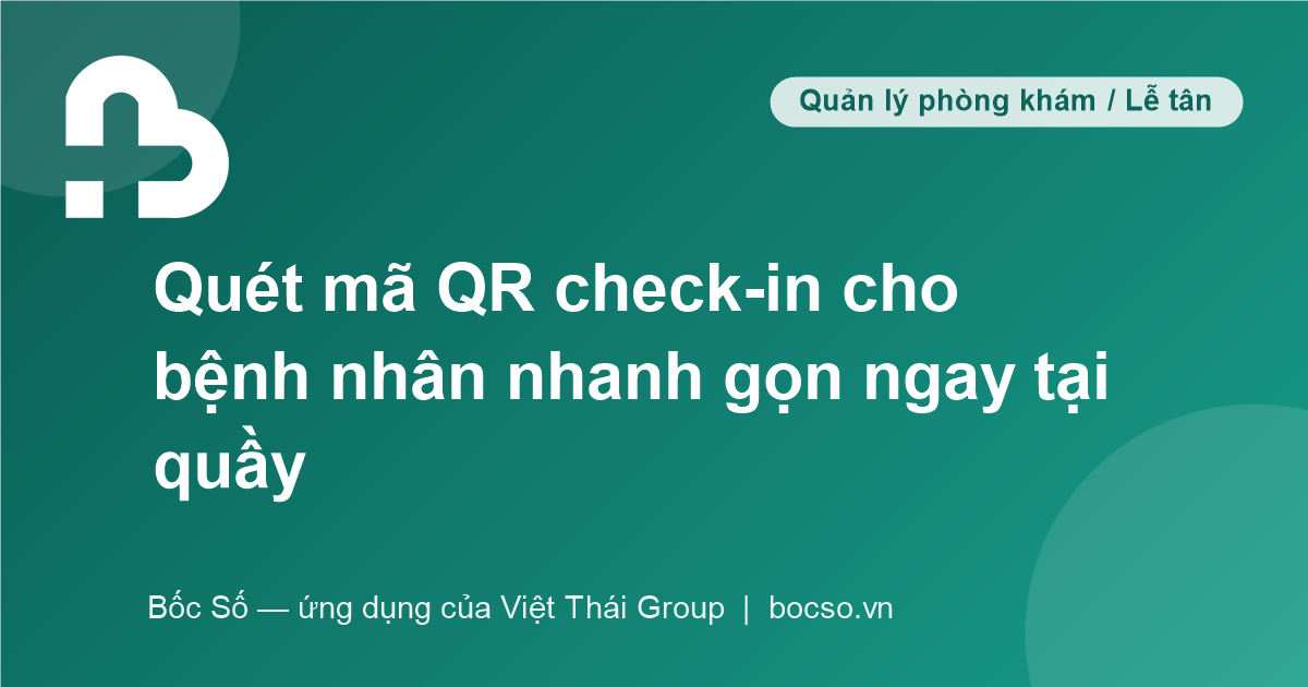 app check-in phòng khám