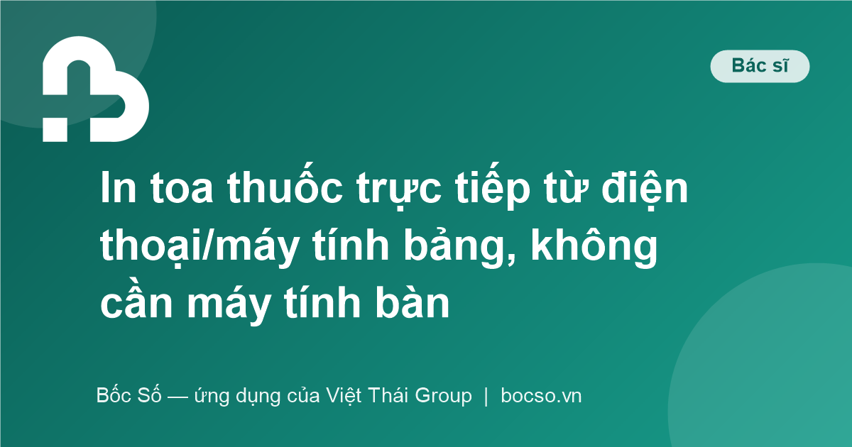 app kê đơn thuốc bác sĩ
