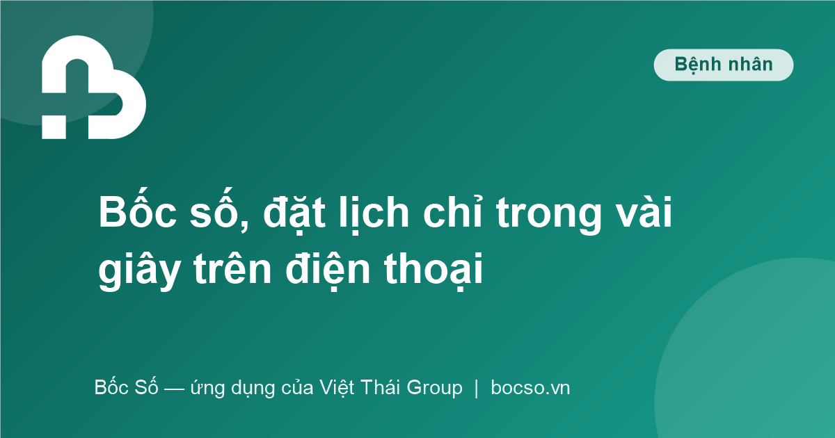 bốc số khám bệnh online