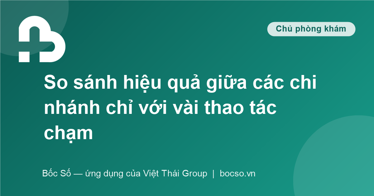 phần mềm quản lý chuỗi phòng khám