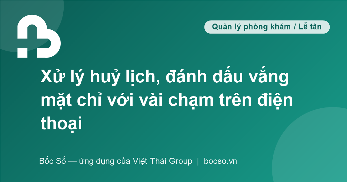 phần mềm quản lý lịch khám
