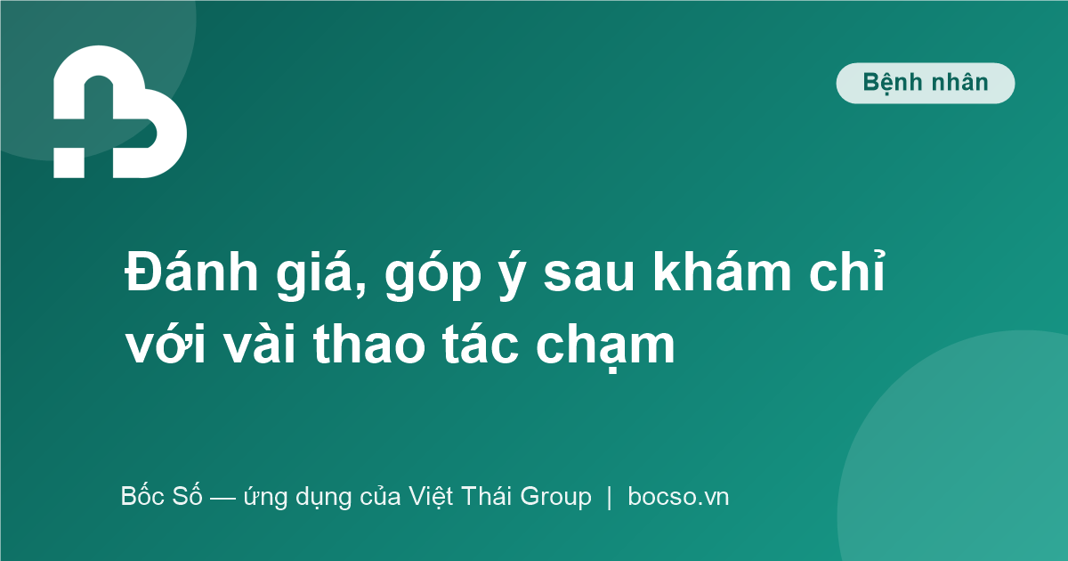 ứng dụng đặt lịch khám bệnh