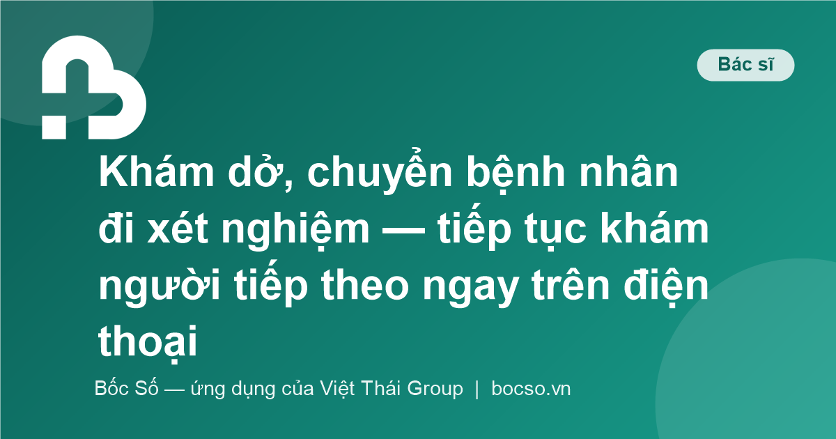 ứng dụng phòng khám cho bác sĩ