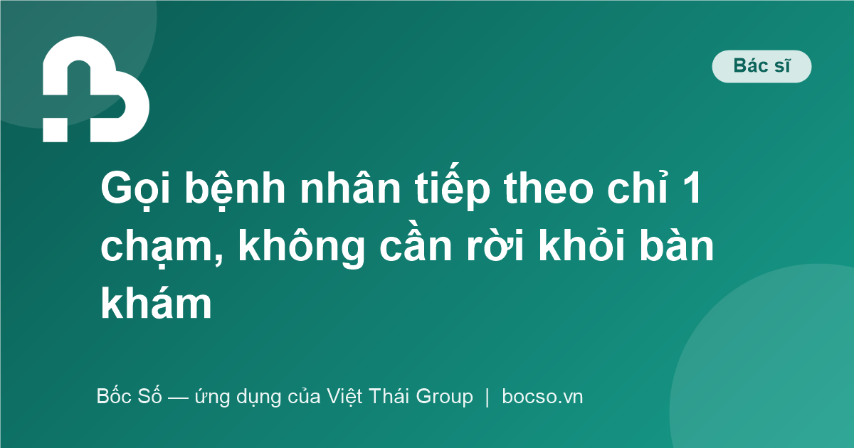 ứng dụng quản lý hàng đợi khám bệnh