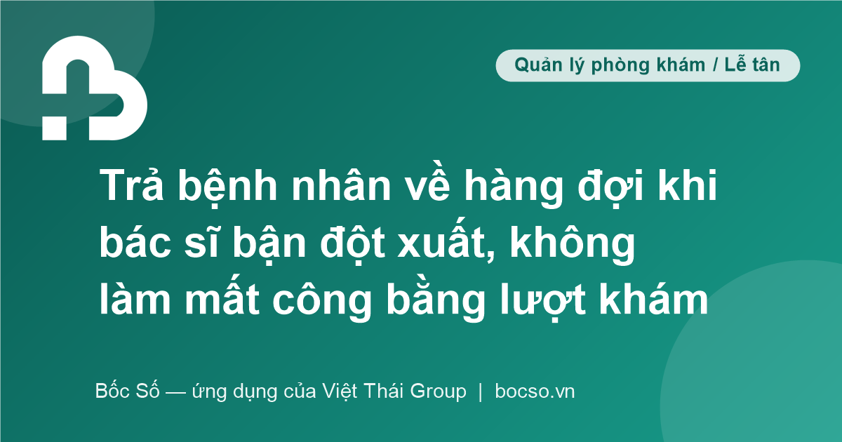 ứng dụng xếp hàng khám bệnh