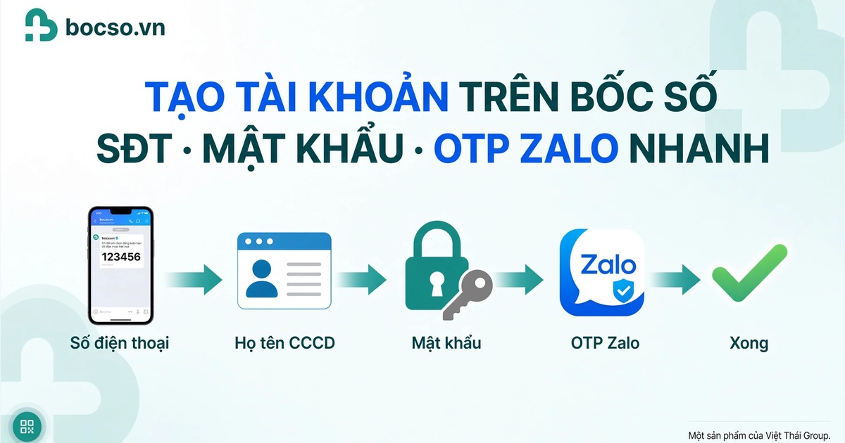 Hướng dẫn tạo tài khoản bocso.vn bằng SĐT và OTP Zalo